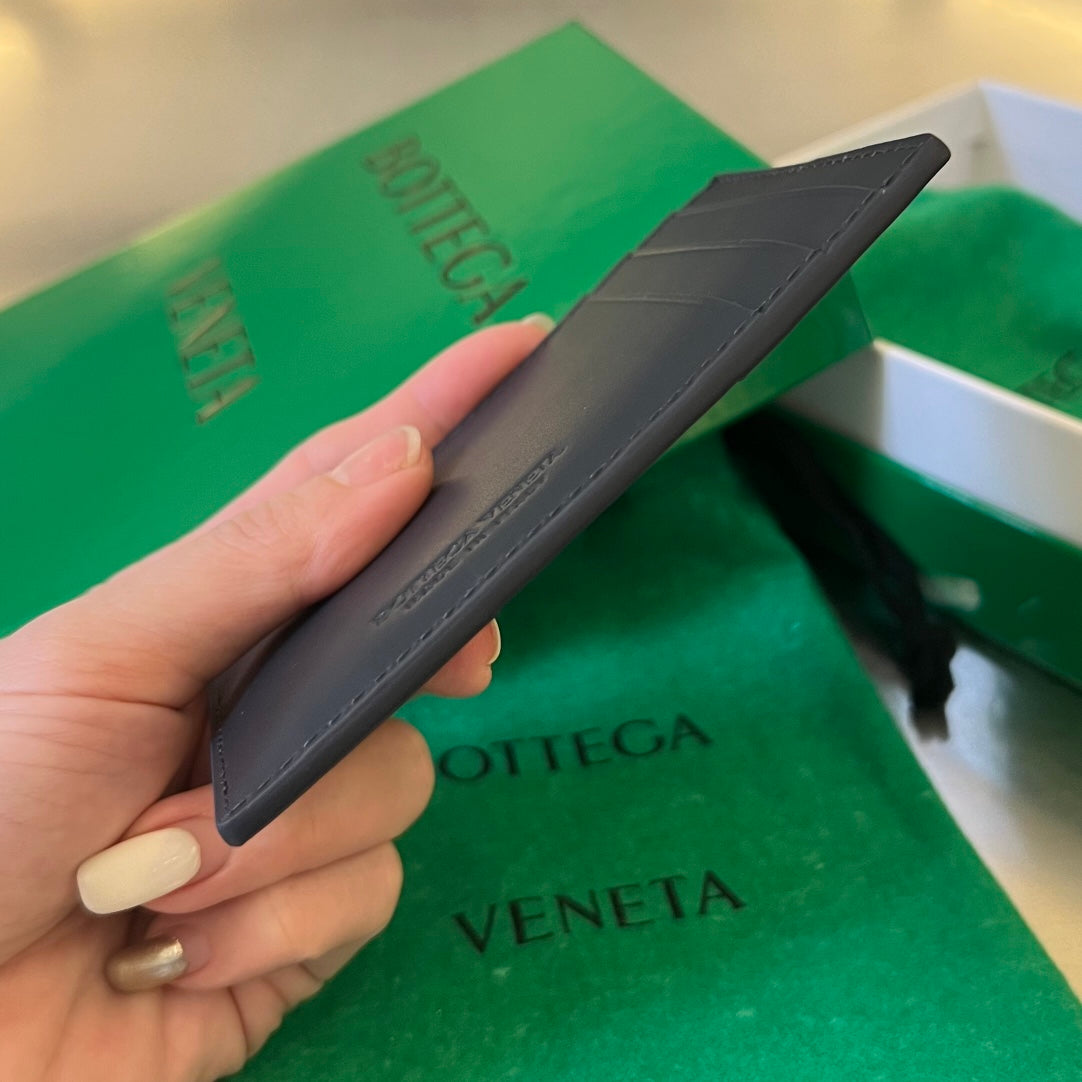 Bottega Veneta Black & Green Card Holder - detail image 5