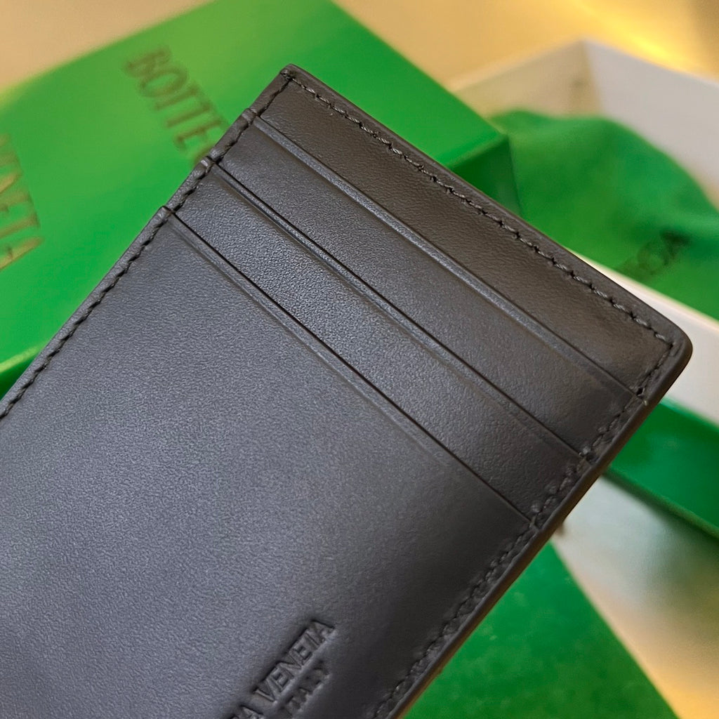 Bottega Veneta Black & Green Card Holder - detail image 9