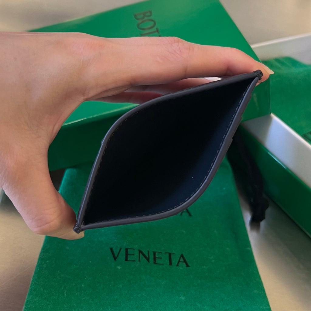 Bottega Veneta Black & Green Card Holder - detail image 8