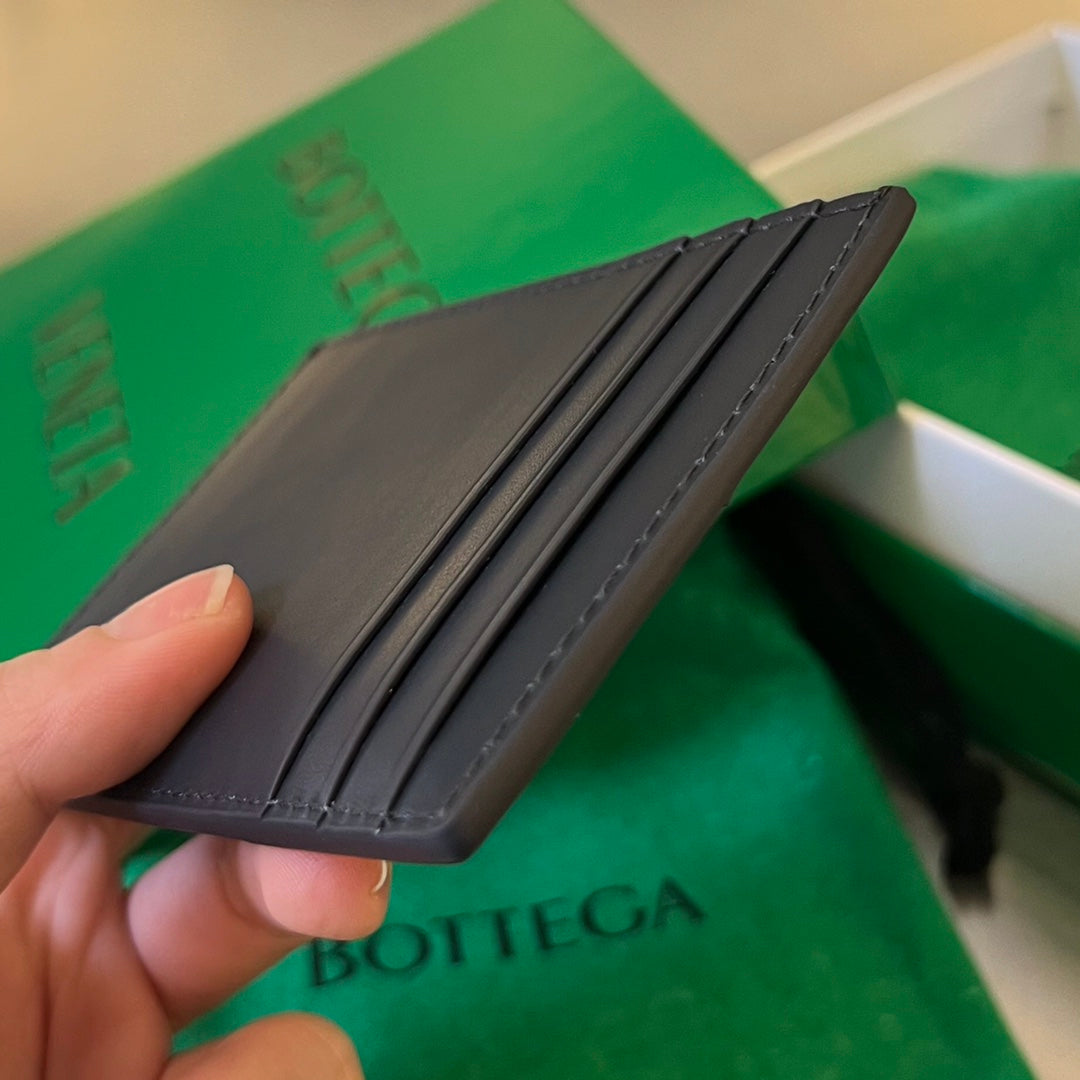Bottega Veneta Black & Green Card Holder - detail image 4