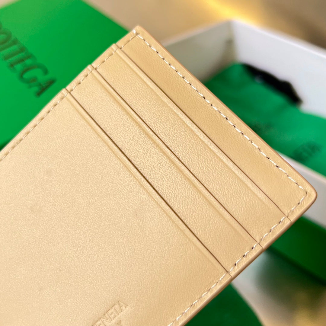 Bottega Veneta Rose Gold & Green Card Holder - detail image 9