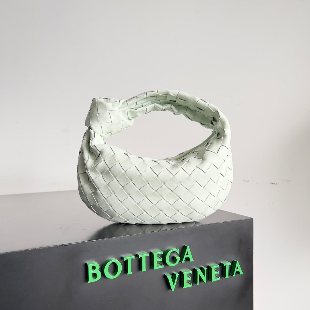 Bottega Veneta Silver Designer Handbag