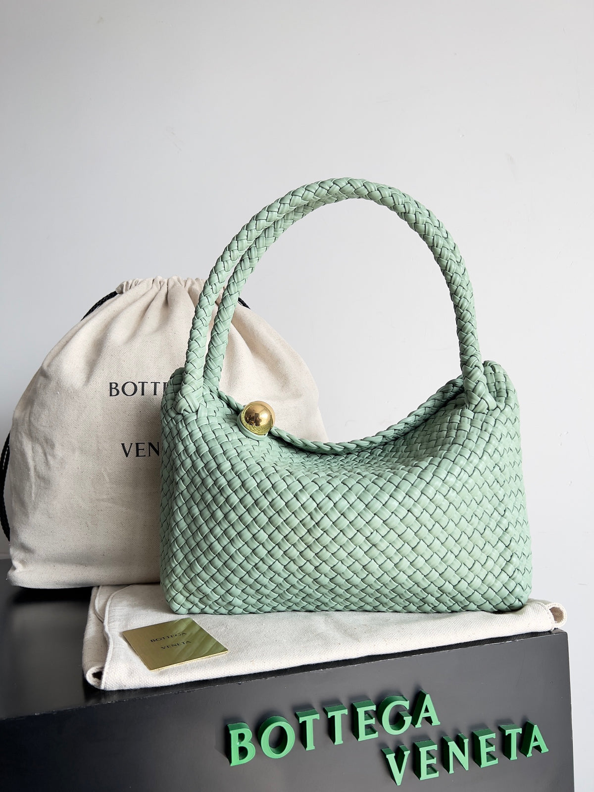 Bottega Veneta Silver Designer Handbag Edition 24