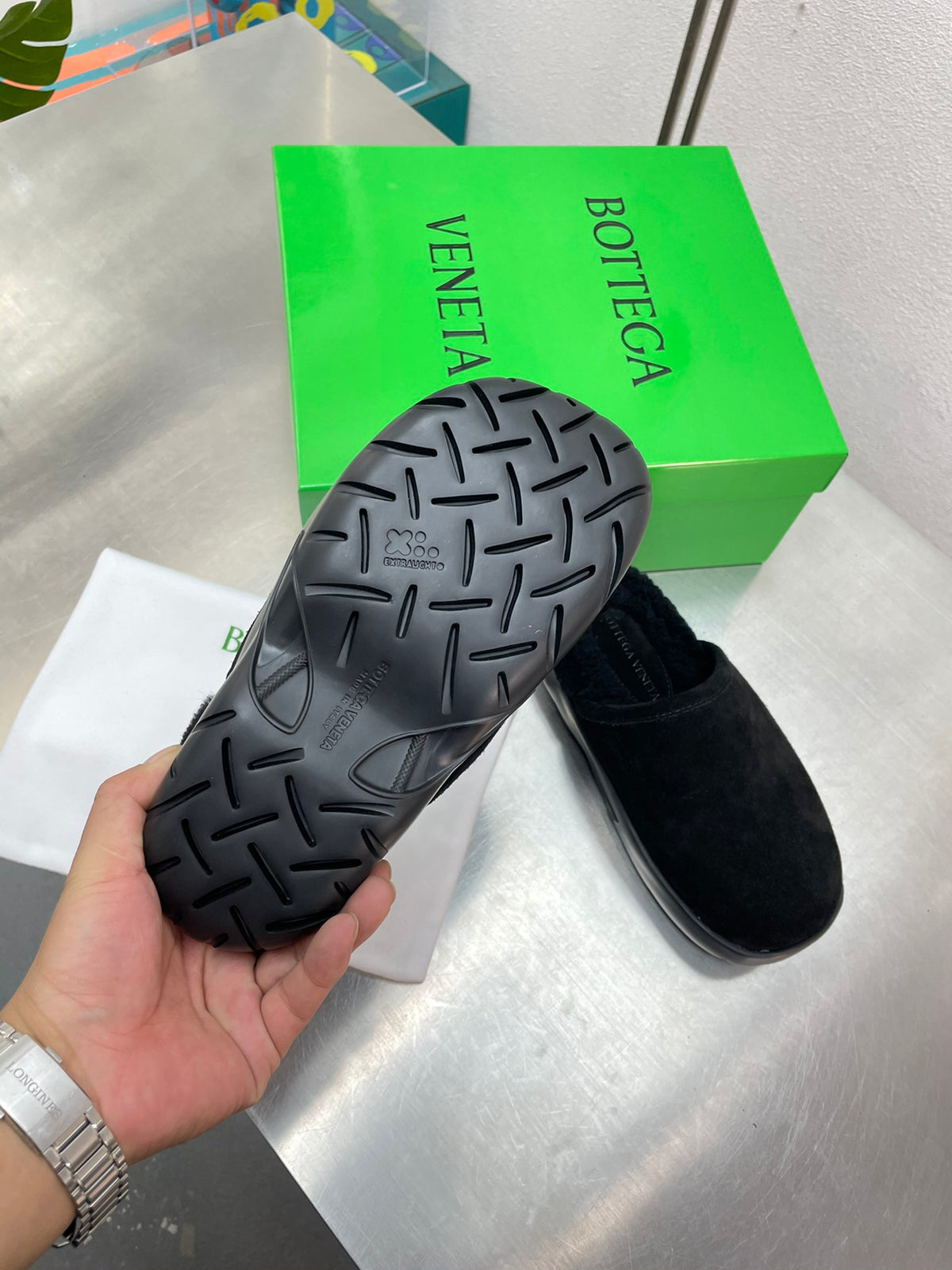 Bottega Veneta Black & Green Designer Shoes EU 35-40 Edition 7 - detail image 3