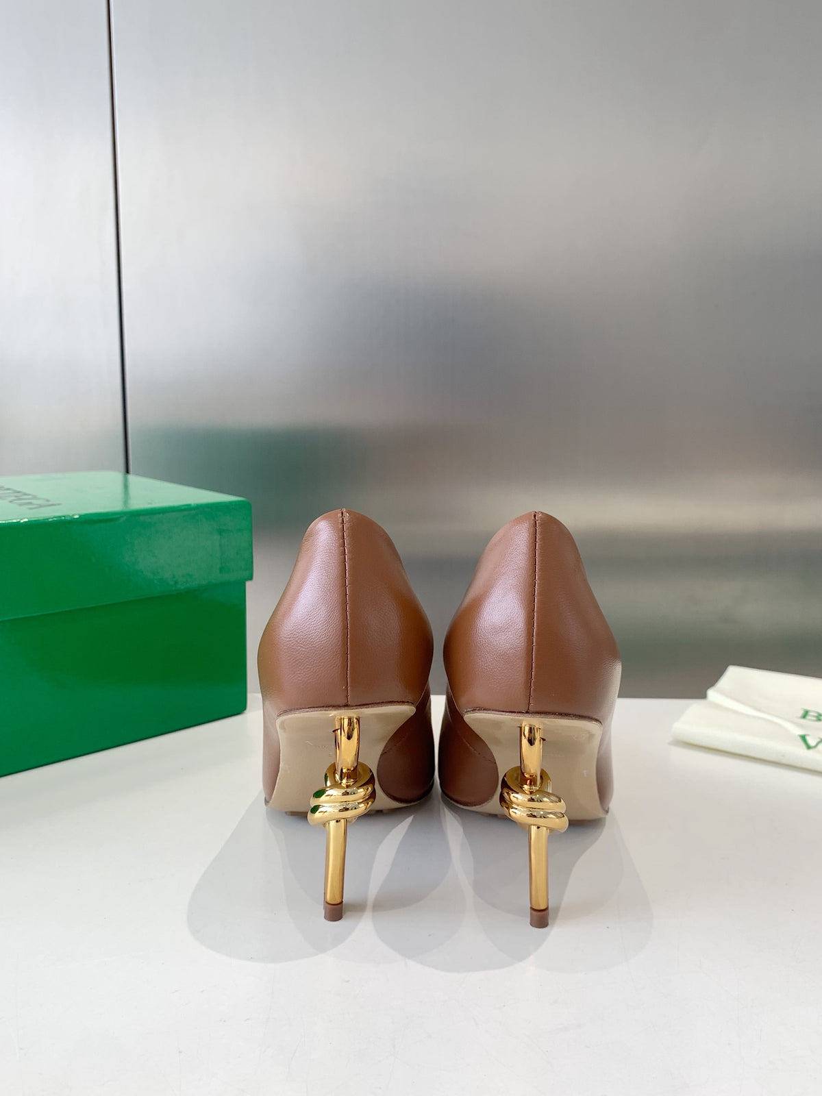 Bottega Veneta Gray Designer Shoes EU 35-40 - detail image 8