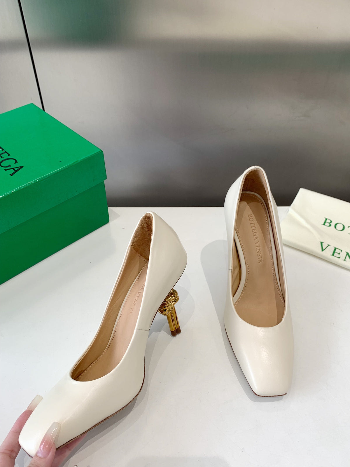 Bottega Veneta Silver Designer Shoes EU 35-40 - detail image 3