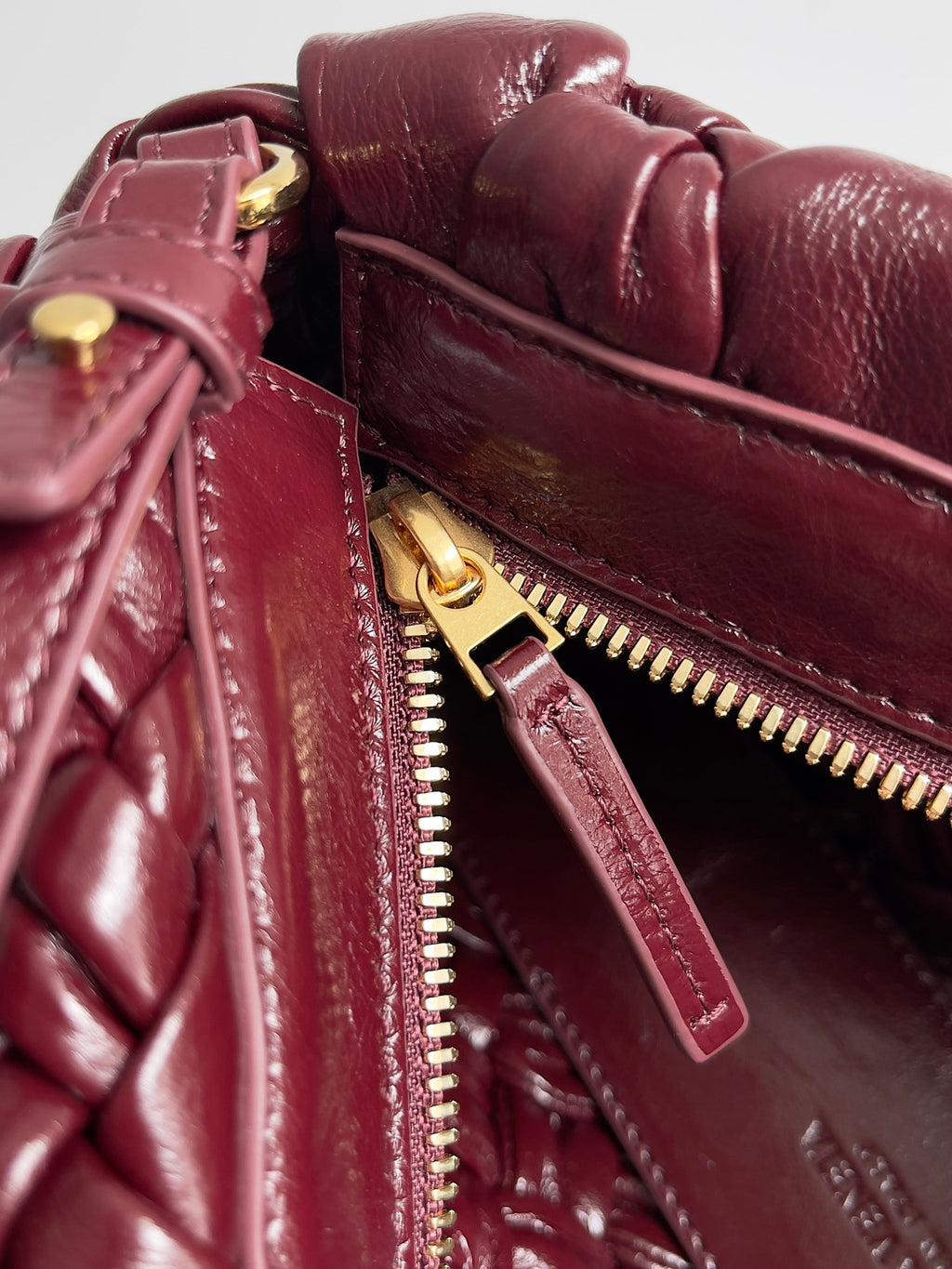 Bottega Veneta 785780 Black & Purple Designer Handbag - detail image 5