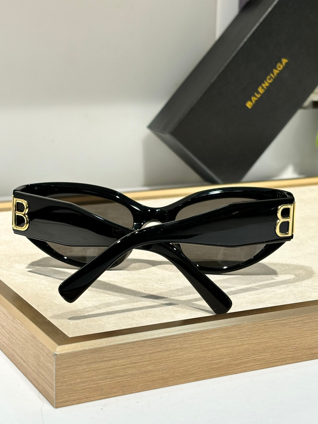 Balenciaga BB0324SK Black & Rose Gold Designer Sunglasses 55-19-135 mm - detail image 8