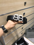 Balenciaga 6741811CH Black & Silver Designer Belt