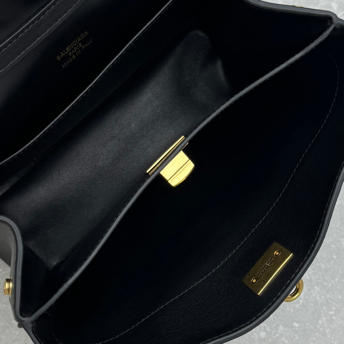 Balenciaga 92866 Black & Gold Mini Bag - detail image 9