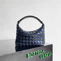 Bottega Veneta 796393 Black & Blue Designer Belt
