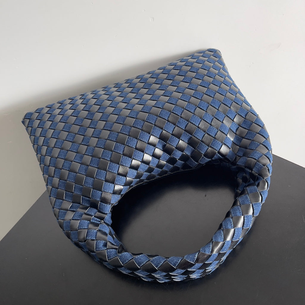 Bottega Veneta 789028 Black & Blue Designer Handbag - detail image 5