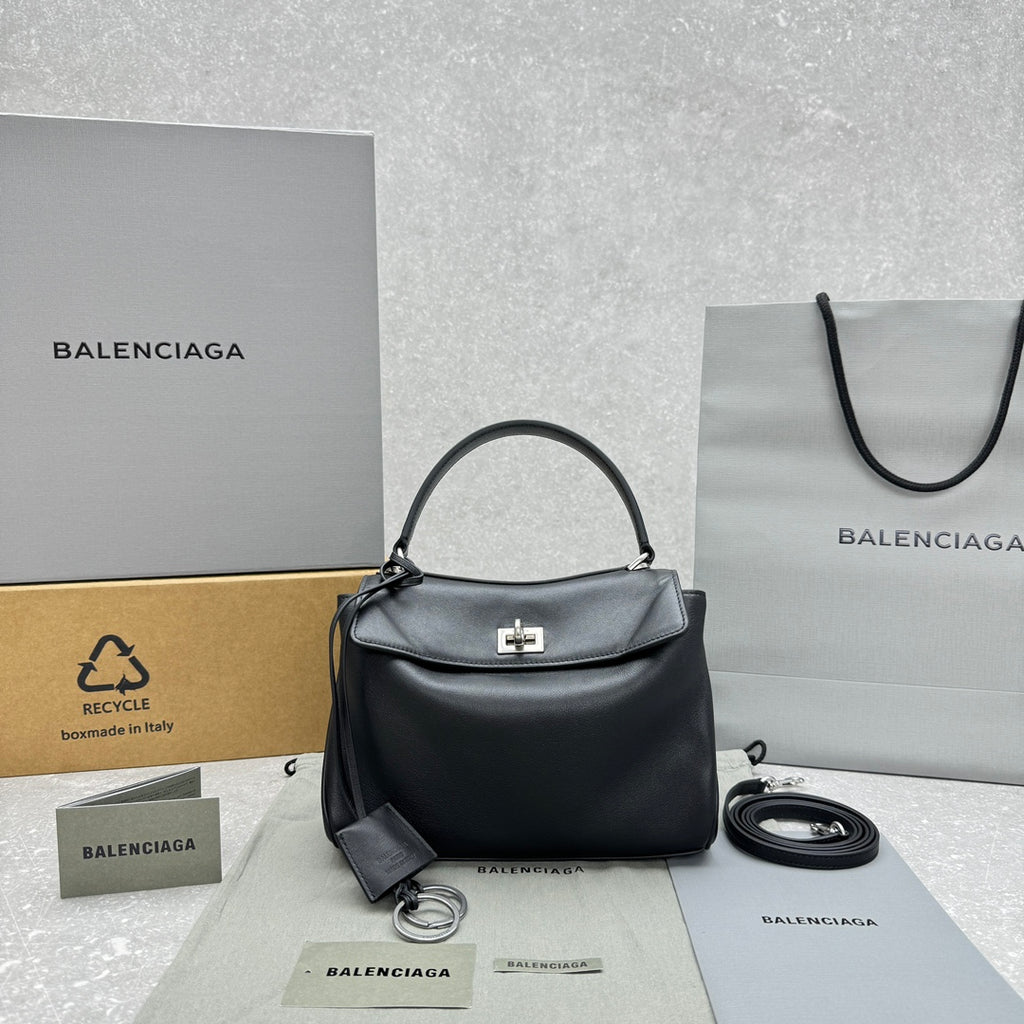 Balenciaga 92866MINI Black & Silver Mini Bag
