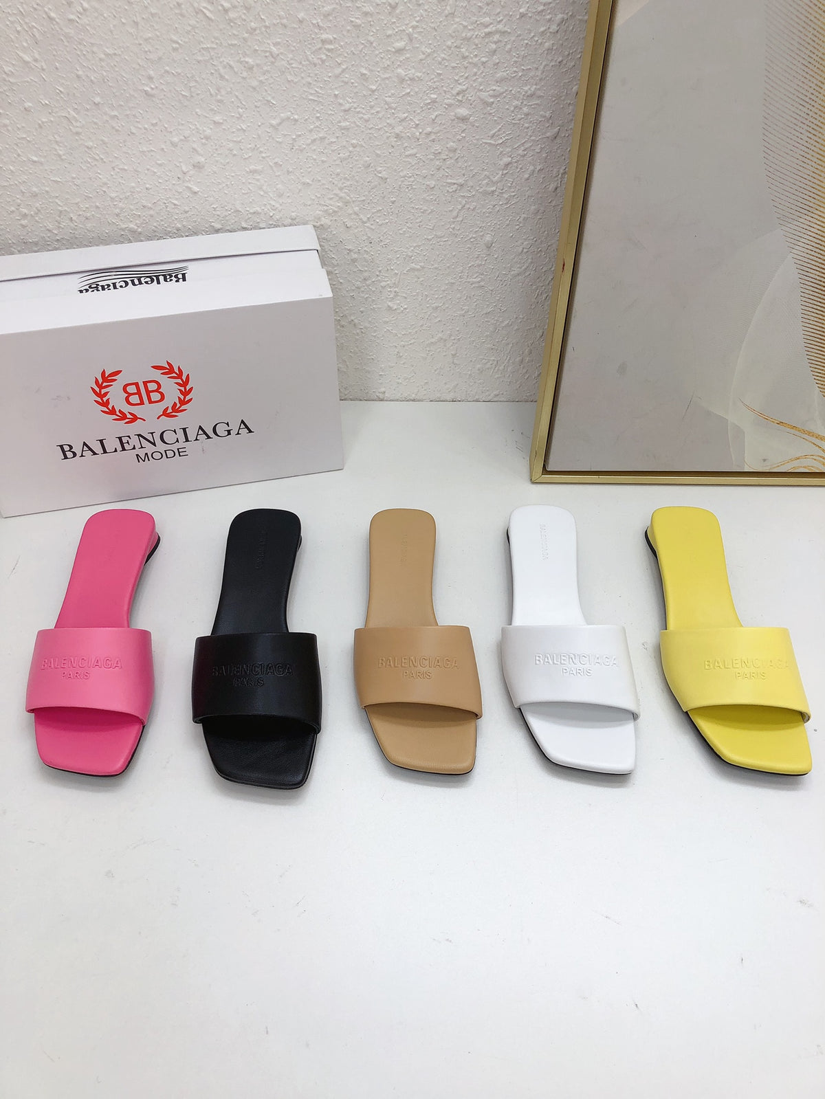 Balenciaga Silver Slides EU 35-41