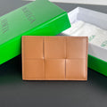 Bottega Veneta Orange & Green Card Holder
