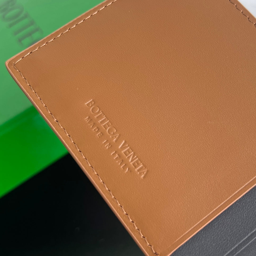 Bottega Veneta Orange & Green Card Holder - detail image 9