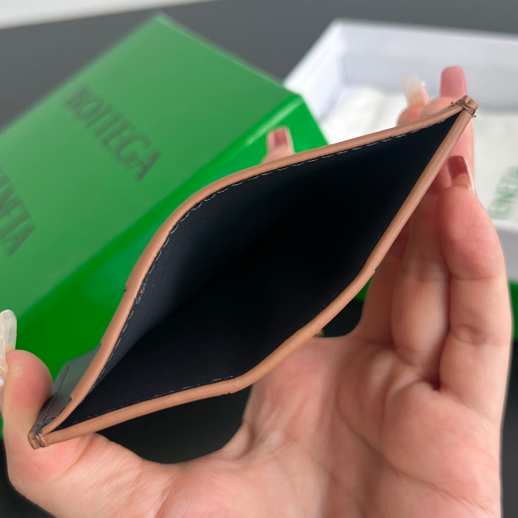Bottega Veneta Orange & Green Card Holder - detail image 5