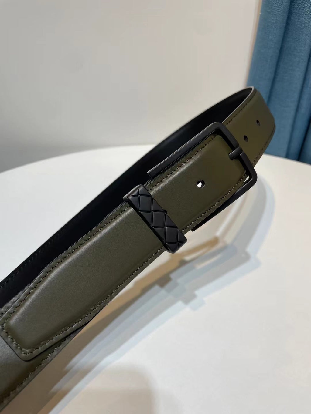 Bottega Veneta 793876VALKO3386 Black Designer Belt - detail image 3