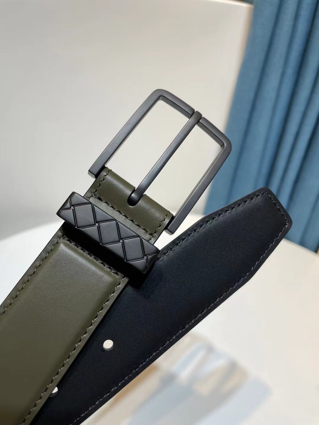 Bottega Veneta 793876VALKO3386 Black Designer Belt - detail image 6