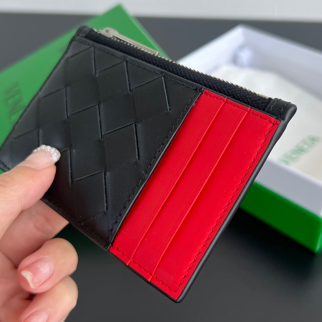 Bottega Veneta 11.5X.7.5 Black & Green Card Holder Edition 3 - detail image 4