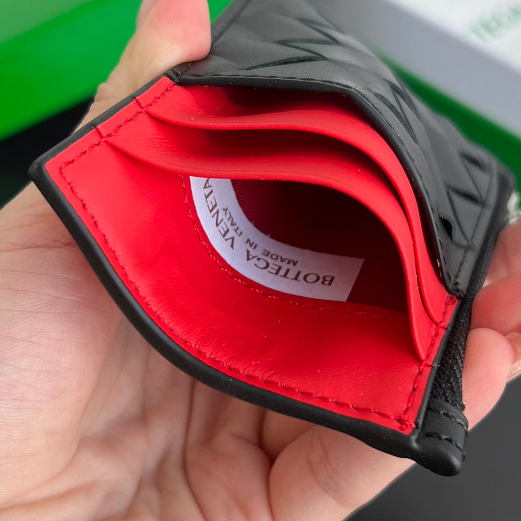 Bottega Veneta 11.5X.7.5 Black & Green Card Holder Edition 3 - detail image 8