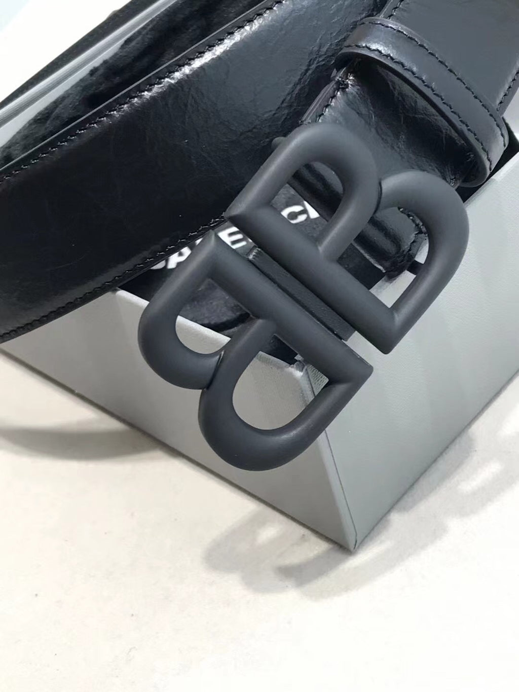 Balenciaga 7660672AASF1000 Black Designer Belt - detail image 2