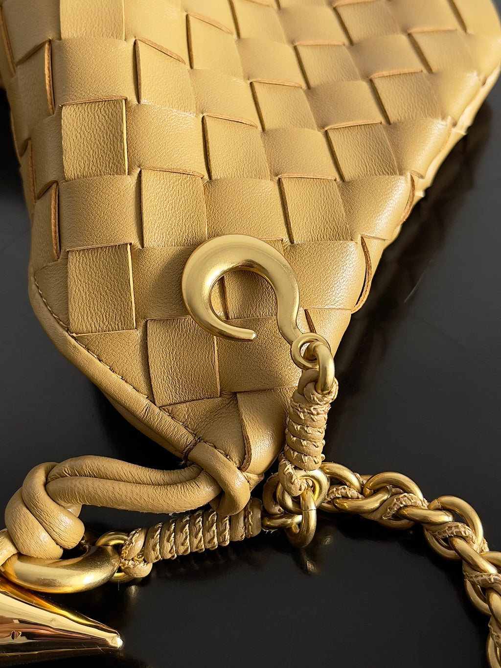 Bottega Veneta 776768 Brown & Rose Gold Chain Bag - detail image 6
