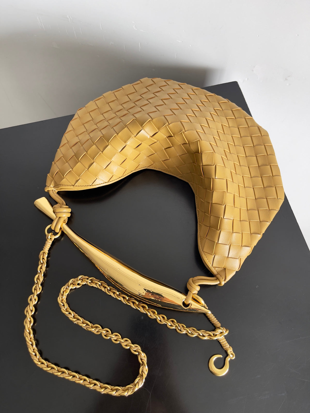 Bottega Veneta 776768 Brown & Rose Gold Chain Bag - detail image 7