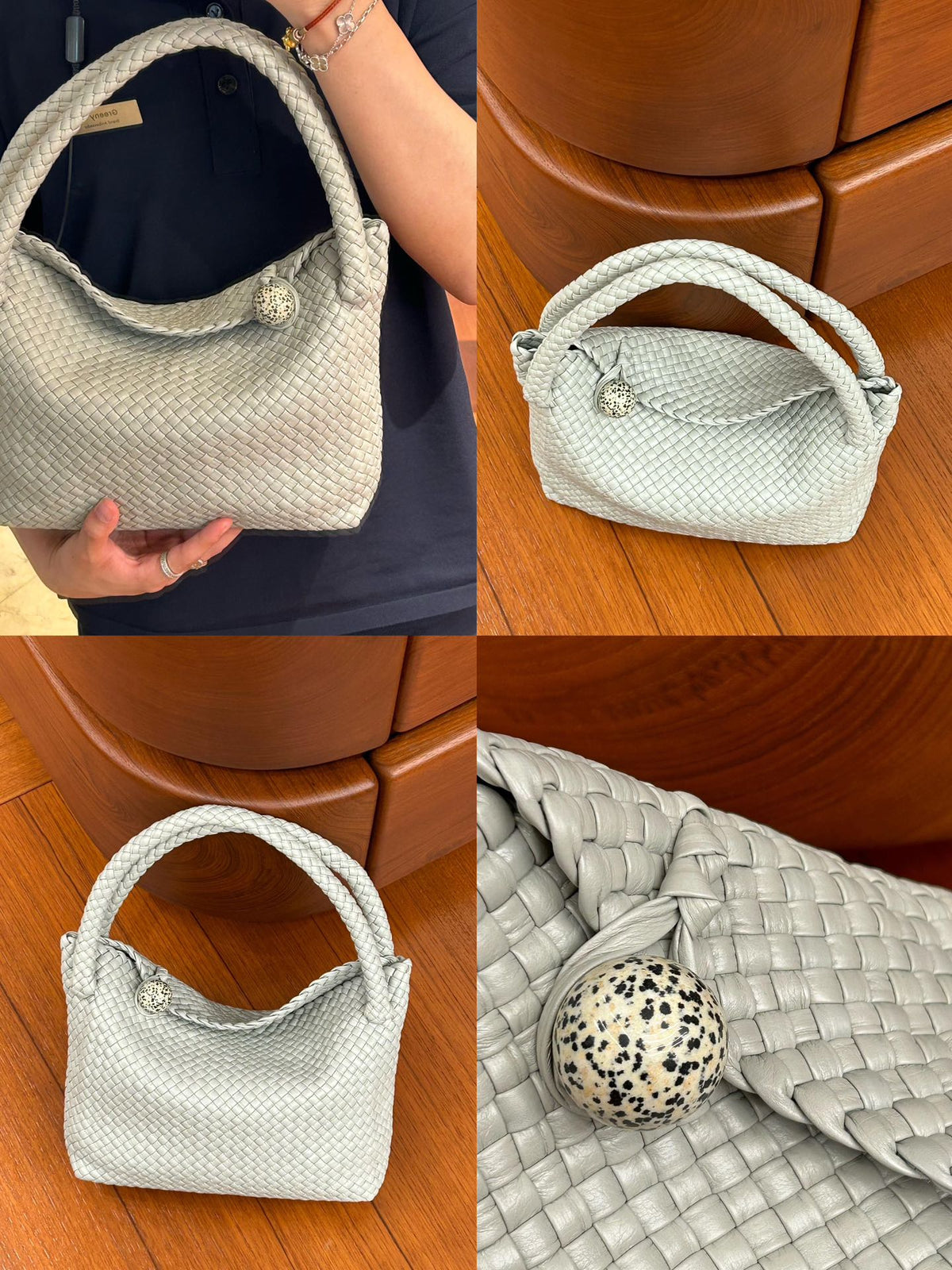 Bottega Veneta Gray Designer Handbag Edition 42 - detail image 6