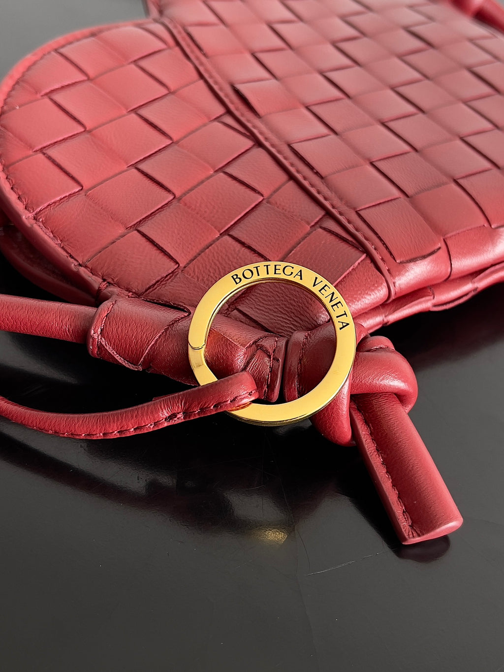 Bottega Veneta 796380 Red & Black Mini Bag - detail image 6