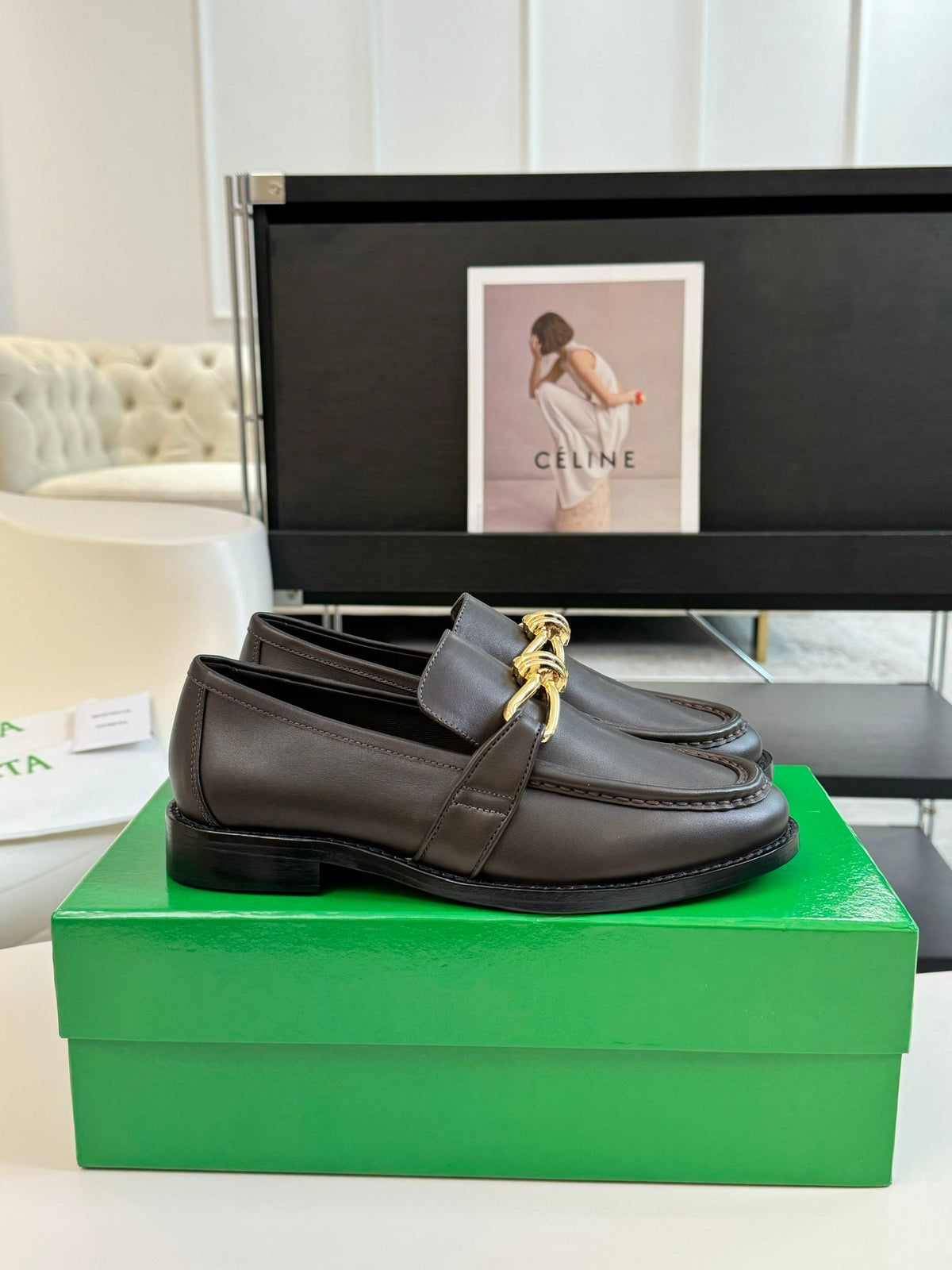 Bottega Veneta Black & Green Designer Shoes EU 35-39 Edition 19 - detail image 4