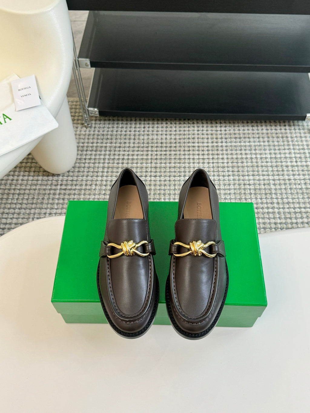Bottega Veneta Black & Green Designer Shoes EU 35-39 Edition 19