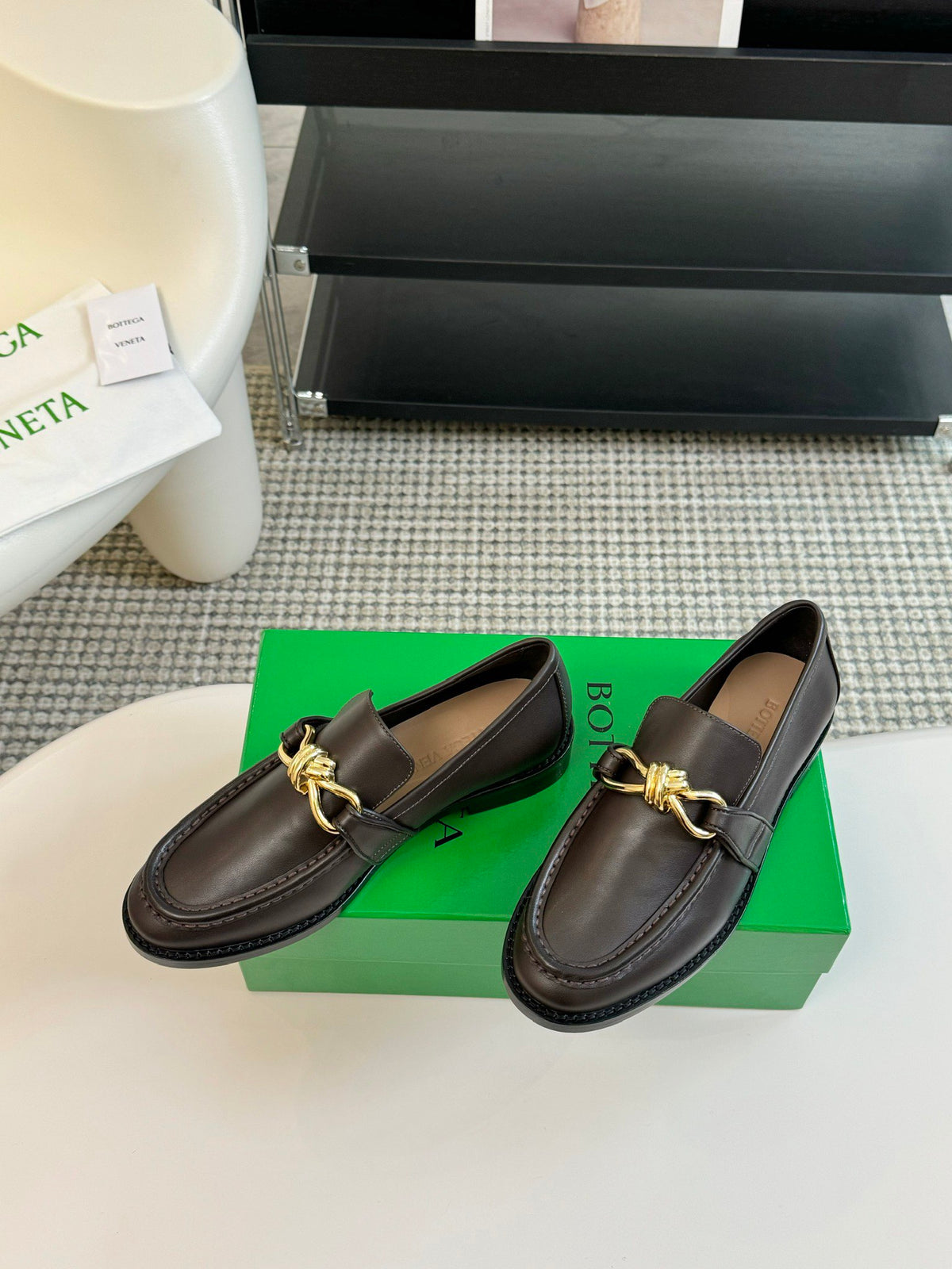 Bottega Veneta Black & Green Designer Shoes EU 35-39 Edition 19 - detail image 3