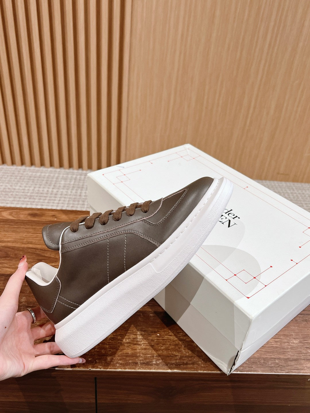 Alexander McQueen MCQ24 Brown Designer Shoes EU 35-44 - detail image 5