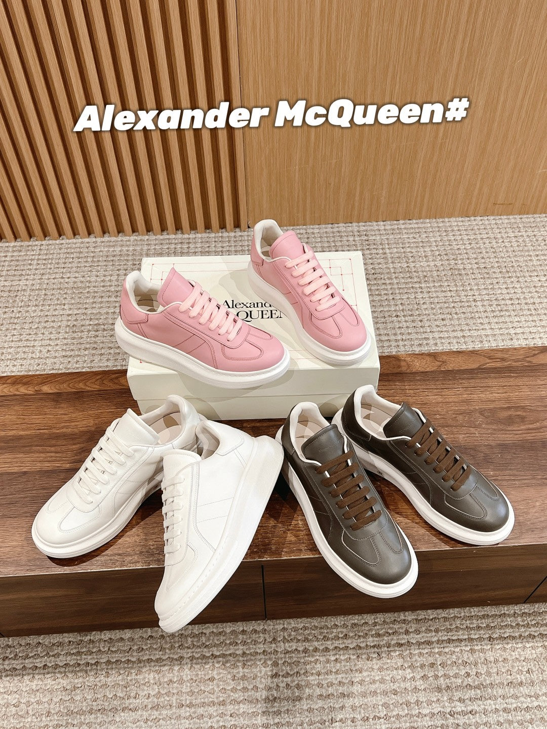 Alexander McQueen Brown Designer Shoes EU 35-44 Edition 60