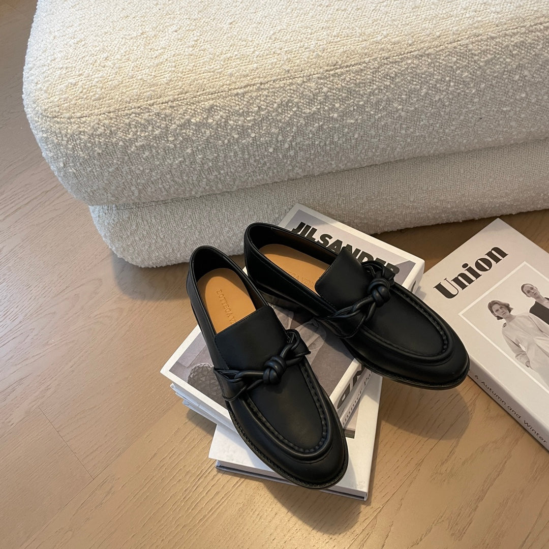 Bottega Veneta Black & Rose Gold Loafers EU 35-39 - detail image 7