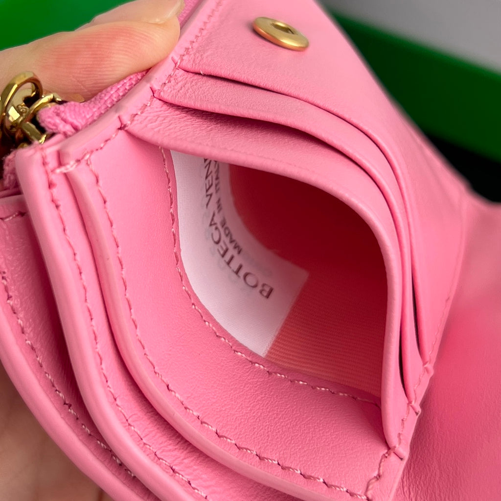 Bottega Veneta Black & Pink Coin Purse - detail image 9
