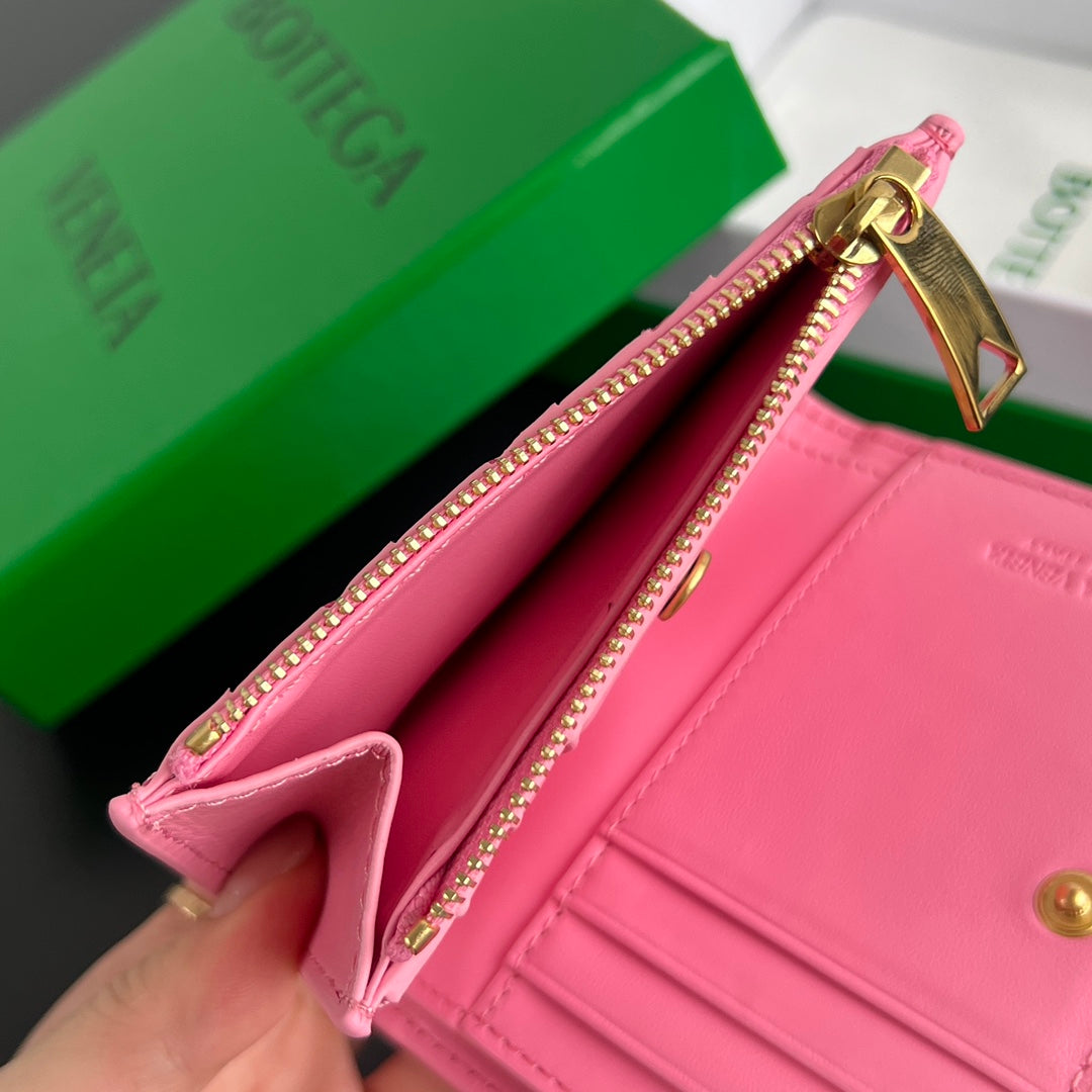 Bottega Veneta Black & Pink Coin Purse - detail image 7