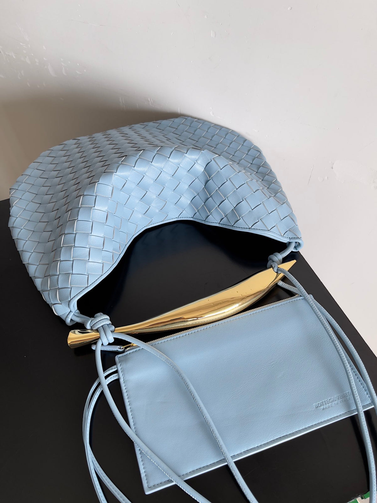 Bottega Veneta 754988 Black Hobo Bag - detail image 4