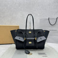 Balenciaga 92898 Black & Gold Tote Bag