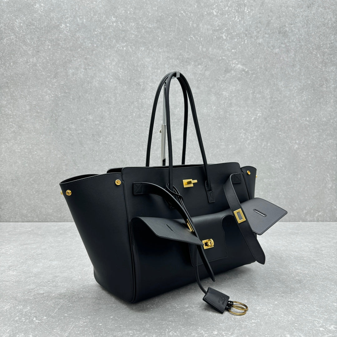 Balenciaga 92898 Black & Gold Tote Bag - detail image 2