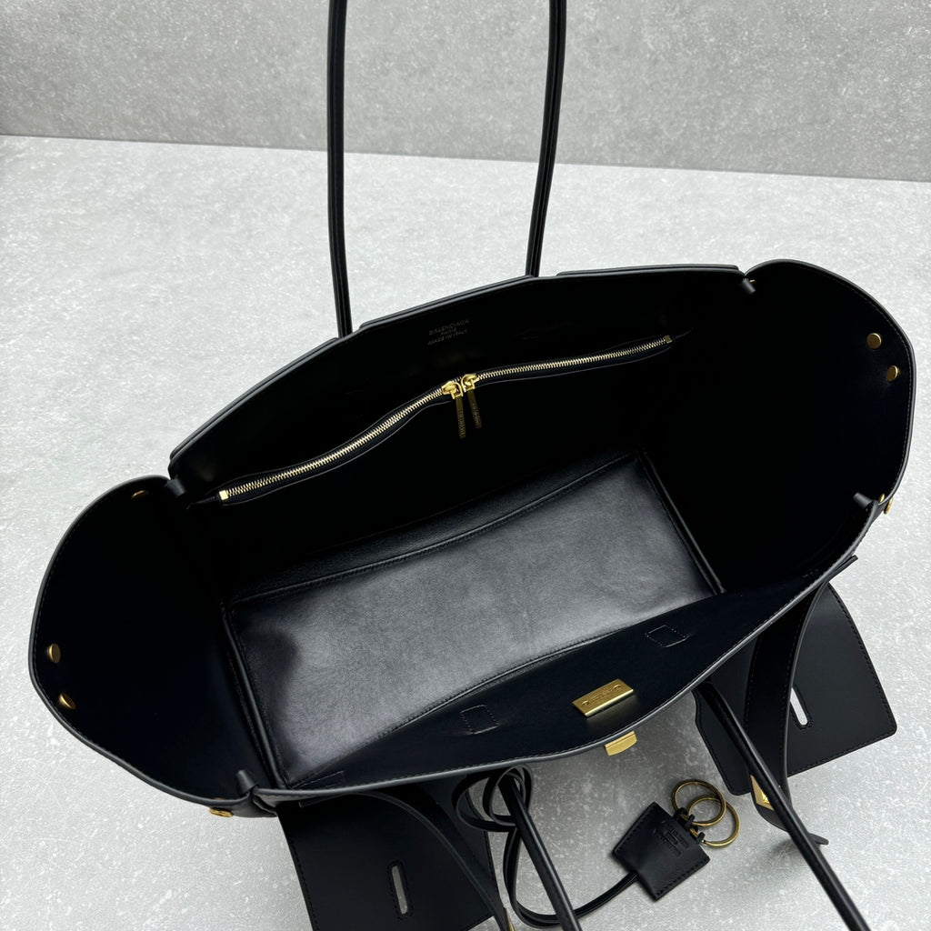 Balenciaga 92898 Black & Gold Tote Bag - detail image 9