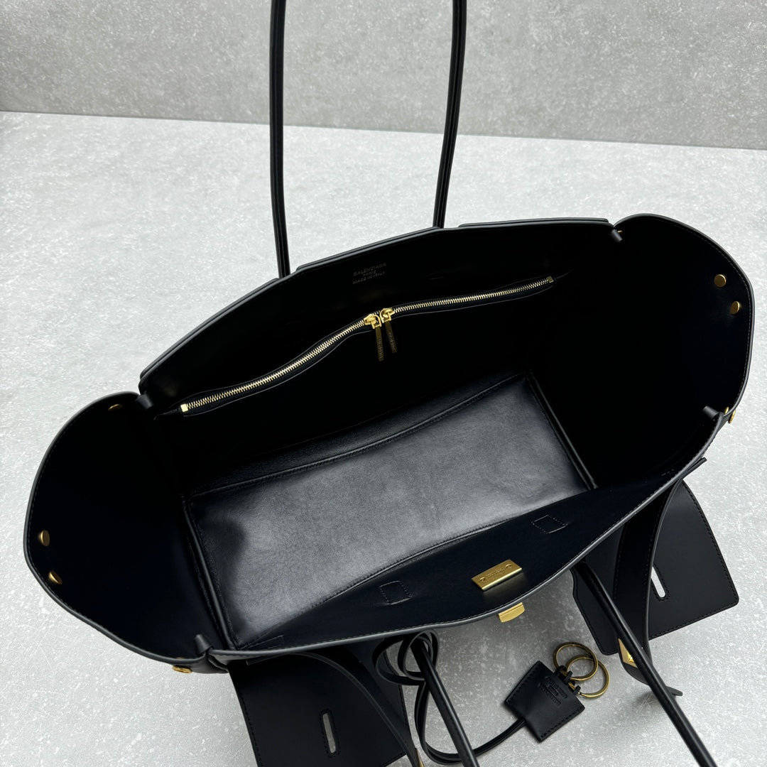Balenciaga 92898 Black & Gold Tote Bag - detail image 9