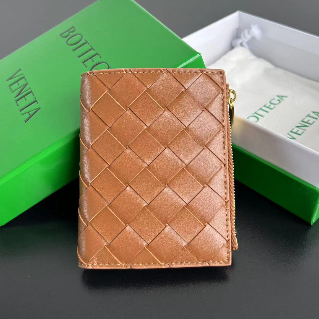 Bottega Veneta Black & Orange Coin Purse