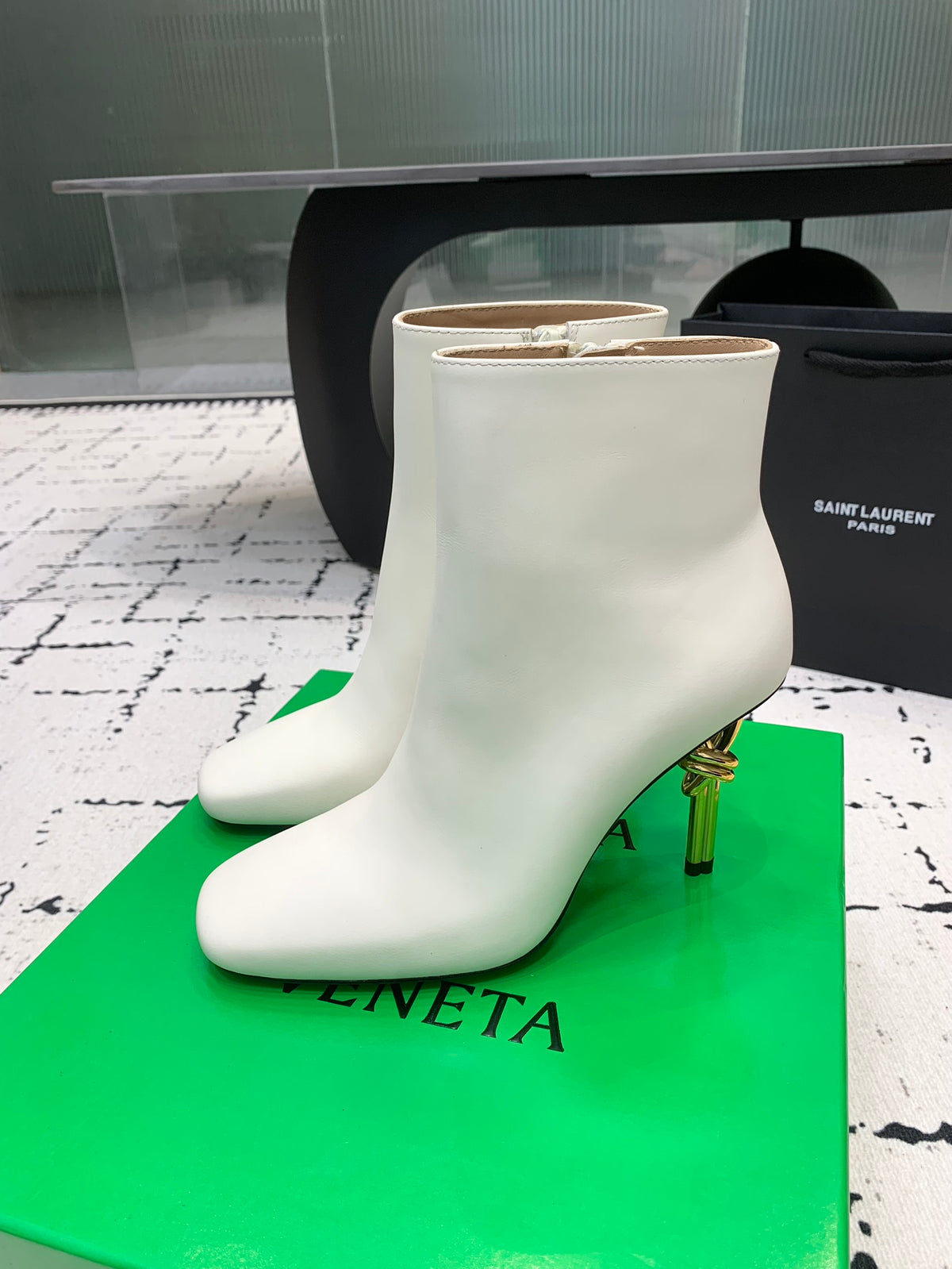 Bottega Veneta Black & Green Designer Shoes EU 35-43 Edition 4 - detail image 3