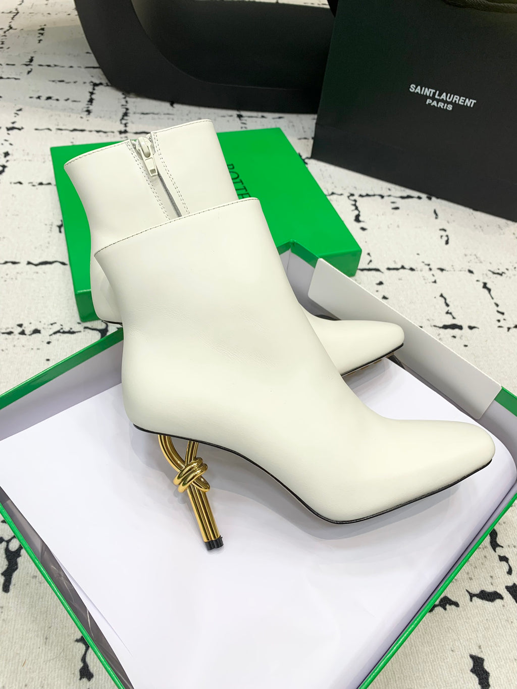 Bottega Veneta Black & Green Designer Shoes EU 35-43 Edition 4 - detail image 4