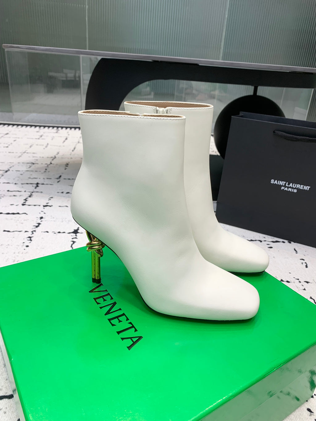 Bottega Veneta Black & Green Designer Shoes EU 35-43 Edition 4 - detail image 2