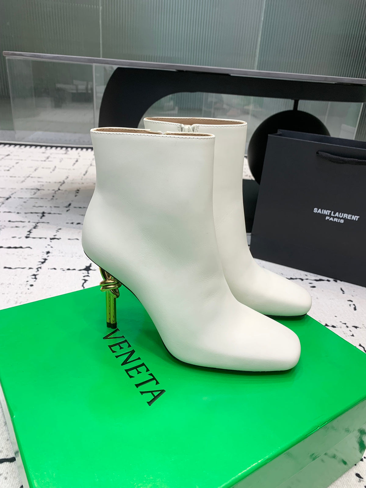 Bottega Veneta Black & Green Designer Shoes EU 35-43 Edition 4 - detail image 2