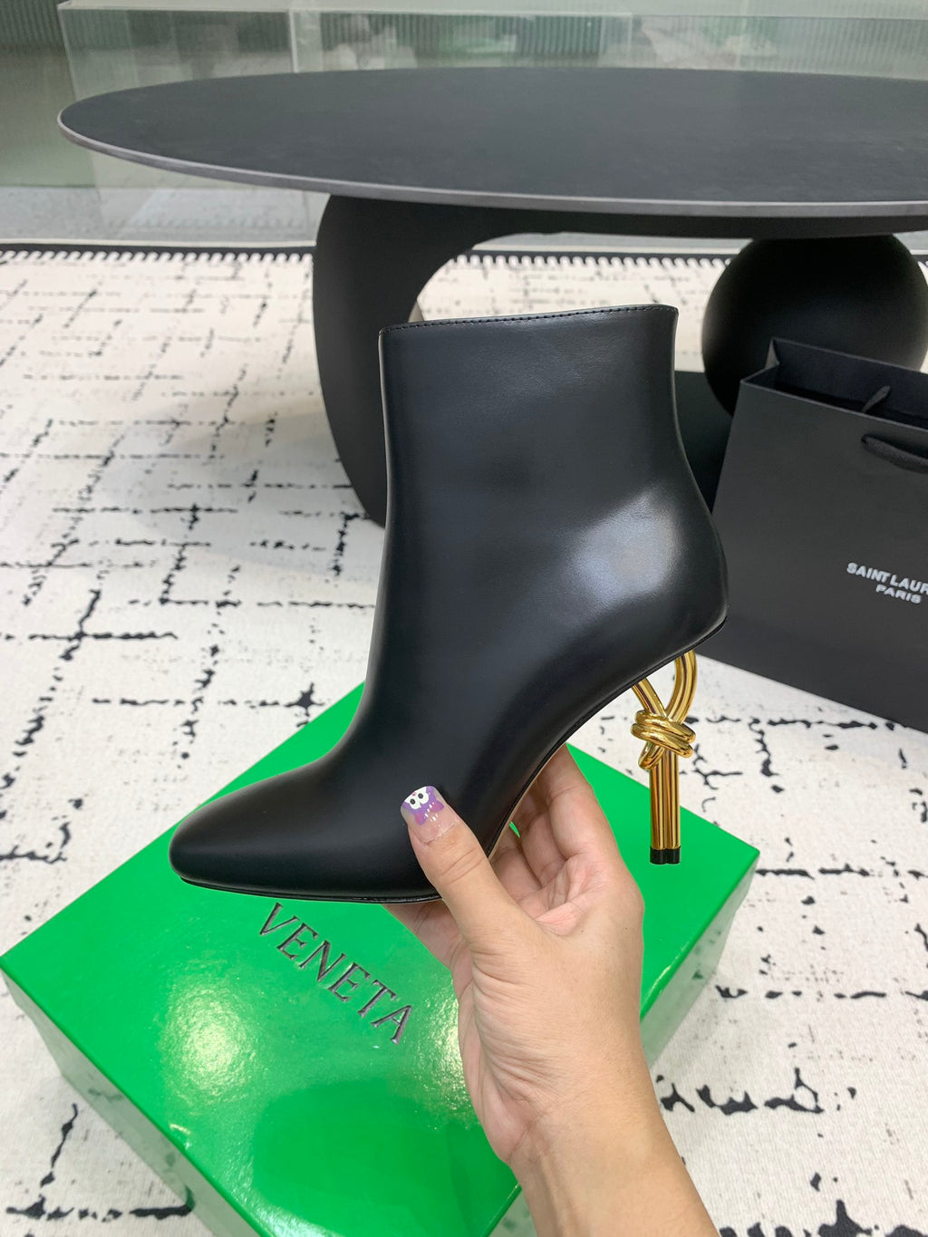 Bottega Veneta Black & Green Designer Shoes EU 35-43 Edition 3 - detail image 6