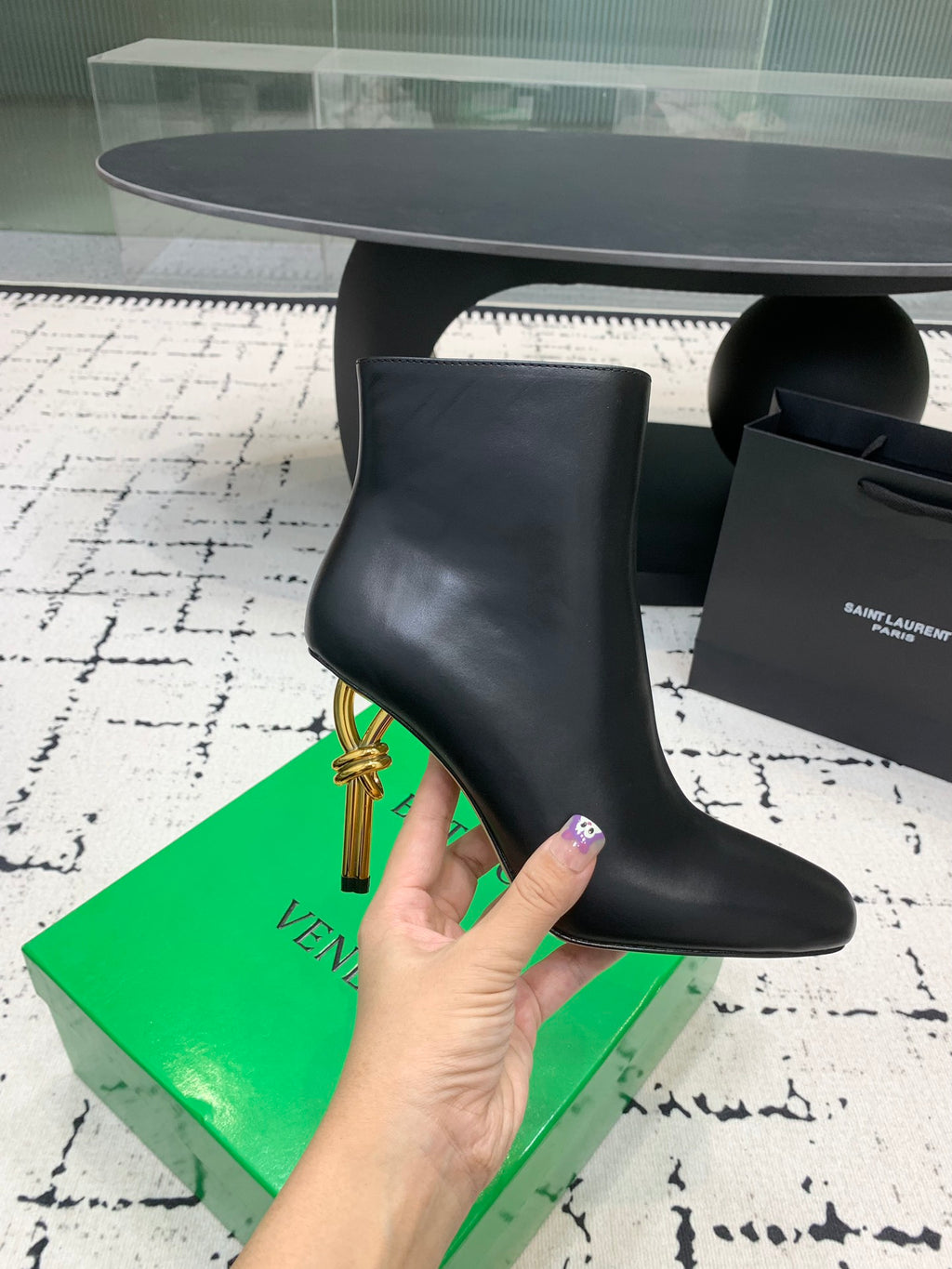 Bottega Veneta Black & Green Designer Shoes EU 35-43 Edition 3 - detail image 5